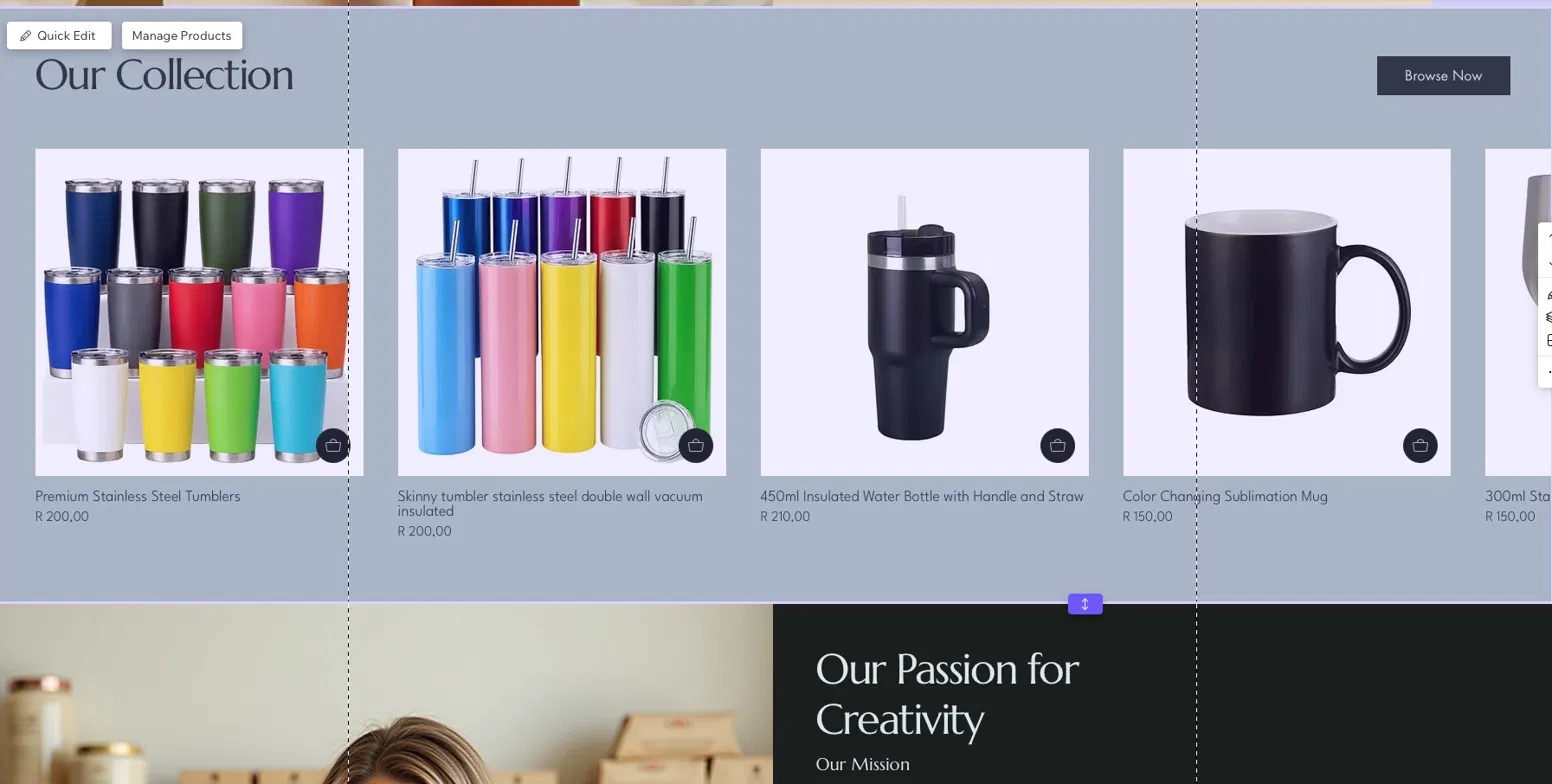 Verlief op Kreatief product